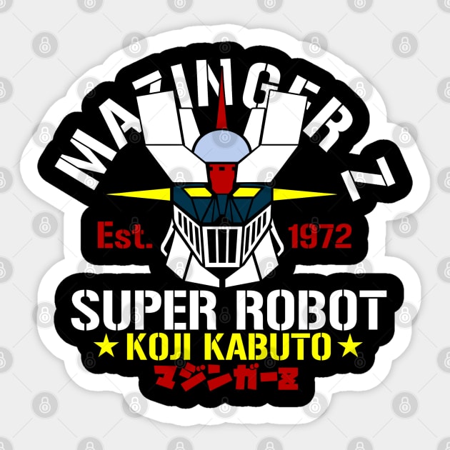 The 1st super robot Sticker by carloj1956